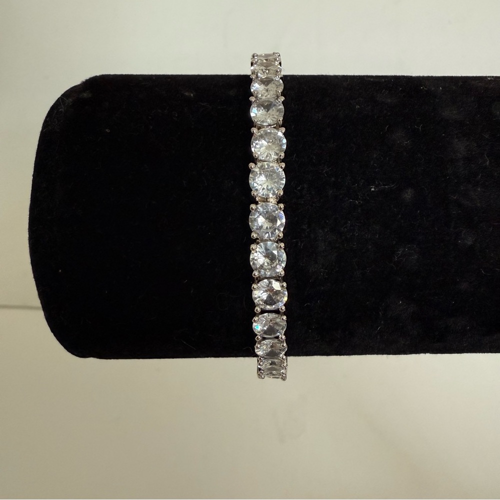 🆕 Stella Rose Silver Plated CZ  Tennis Bracelet-New